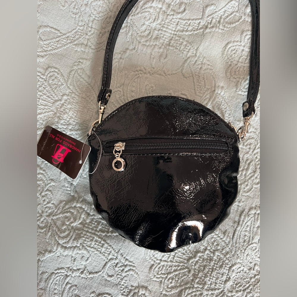 Black Flower mini Purse - Picture 4 of 5